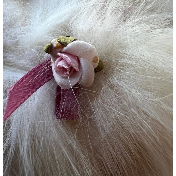 Bunny Rabbit COA Reclaimed Lapin White  Fur Rabbit “Beamer” by Christine Healey - Picture 7 of 10